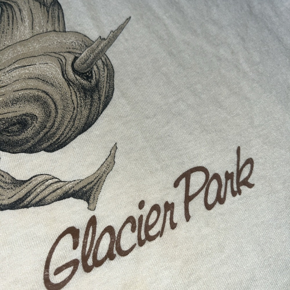 Vintage Single Stitch Bald Eagle, Glacier National Park T-shirt. Habitat 1988 - Picture 3 of 9